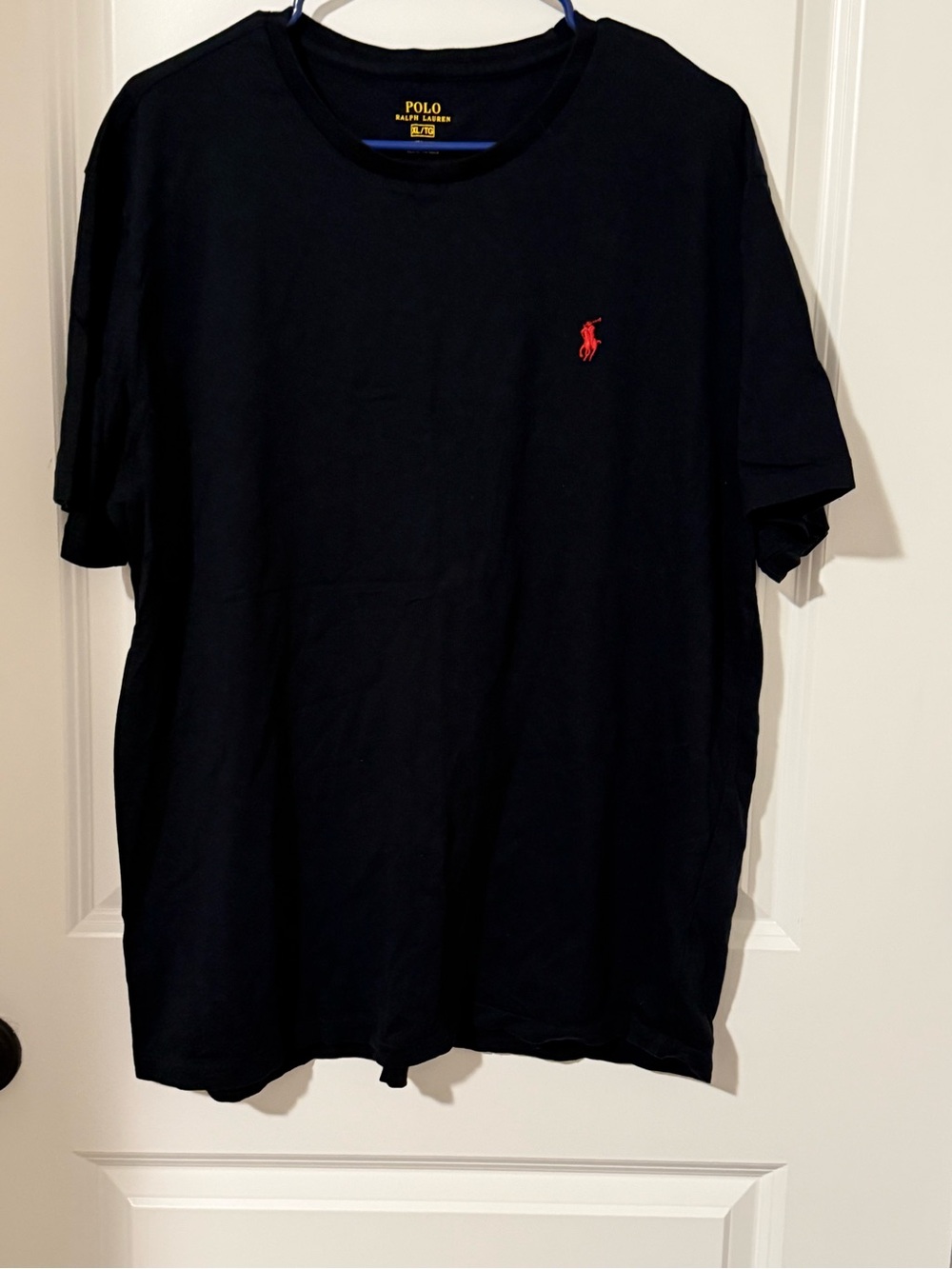 Polo by Ralph Lauren Black Short Sleeve Crewneck Tee with Red Pony